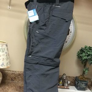 Columbia outdoor convertible zip-off pants
